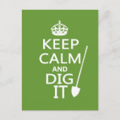 Ruhe behalt und Dig It Postkarte (Vorderseite)