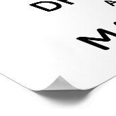 Ruhe behalt und Drink A Martini Poster (Ecke)