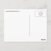 Ruhe behalt und Fahrt auf blau Postkarte (Rückseite)