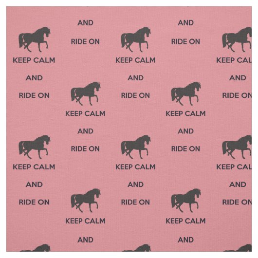 Ruhe behalt und Fahrt weiter Stoff (Muster)