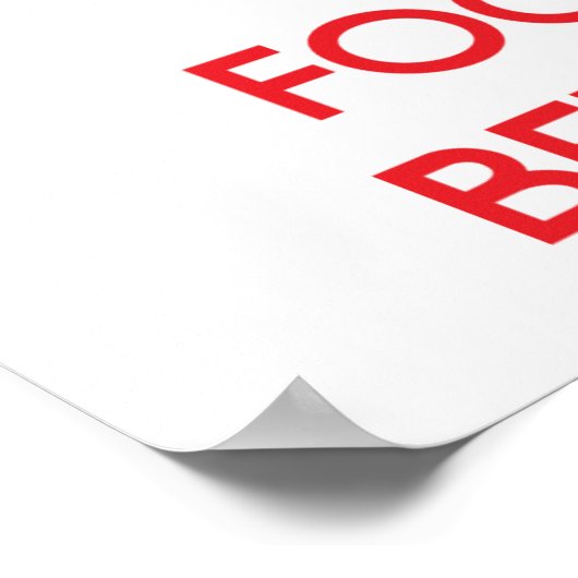 Ruhe behalt und Fokus auf Agile Poster (Ecke)