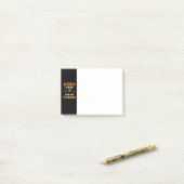 Ruhe behalt und gehen Fischen nach der Fangmeldung Post-it Klebezettel (Auf Schreibtisch)