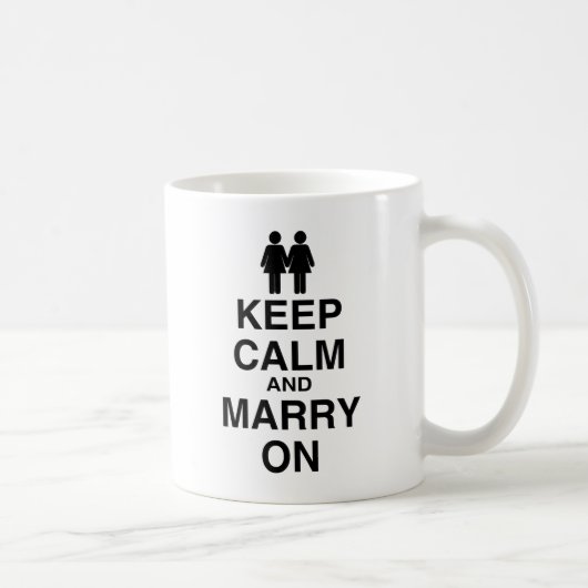 Ruhe behalt und heiraten weiter kaffeetasse (Rechts)