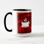 Ruhe behalt und Kaffee machen Tasse (Links)