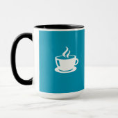 Ruhe behalt und Kaffee machen Tasse (Links)