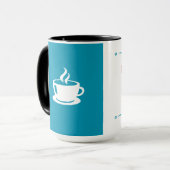Ruhe behalt und Kaffee machen Tasse (Vorderseite Links)