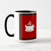 Ruhe behalt und Kaffee machen Tasse (Links)