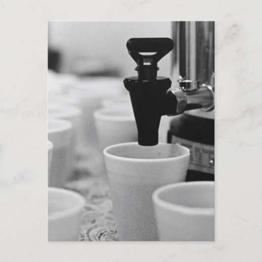 Ruhe behalt und Kaffee machen - Vintag Postkarte (Vorderseite)