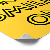 Ruhe behalt und Lächeln auf Poster (Ecke)