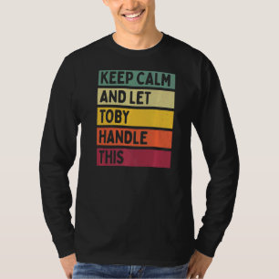 Ruhe behalt und Lass dieses Retro-Zitat T-Shirt
