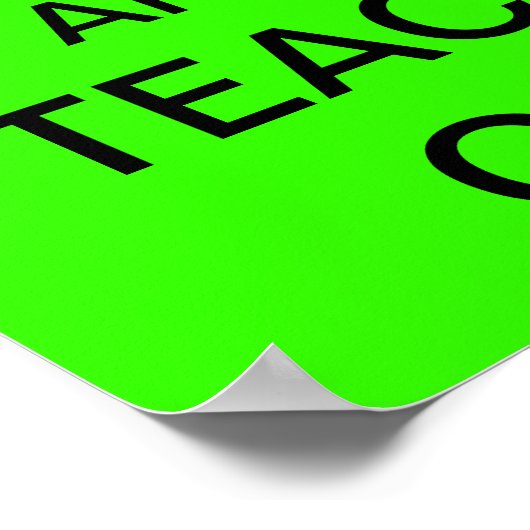 Ruhe behalt und LEITEN auf Poster (Ecke)