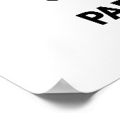 Ruhe behalt und Paddel auf Poster (Ecke)
