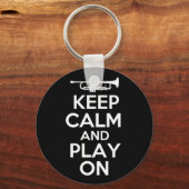 Ruhe behalt und Play On (Trumpet) Schlüsselanhänger (Vorderseite)