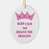 Ruhe behalt und Rettung der Prinzessin Keramik Ornament (Rechts)