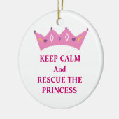 Ruhe behalt und Rettung der Prinzessin Keramik Ornament (Links)