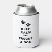 Ruhe behalt und Rettung eines Hundes Dosenkühler (Kanne Vorderseite)