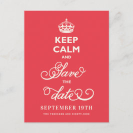 Ruhe behalt und Save the Date locker Script Funny Ankündigungspostkarte