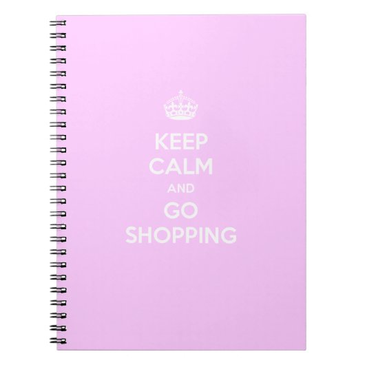 Ruhe behalt und Shopping Notizblock (Vorderseite)