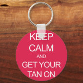 Ruhe behalt und Tan auf Schlüsselanhänger (Vorderseite)