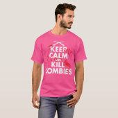 Ruhe behalt und töte Zombies T-Shirt (Vorne ganz)