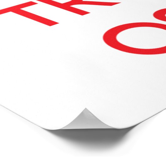 Ruhe behalt und vertraue deinem Osteopath Poster (Ecke)