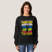 Ruhe behalt und vertraue dem Setter Volleyball Sweatshirt (Vorne ganz)