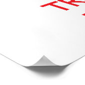 Ruhe behalt und Vertrauen Sie einem Barber Poster (Ecke)