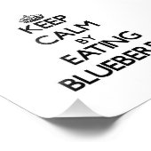 Ruhe behalten durch Blueberries essen Fotodruck (Ecke)