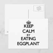 Ruhe behalten durch Eggplant Postkarte (Vorne/Hinten)