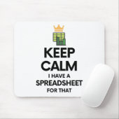 Ruhe behalten habe ich dafür eine Tabelle - Spread Mousepad (Mit Mouse)