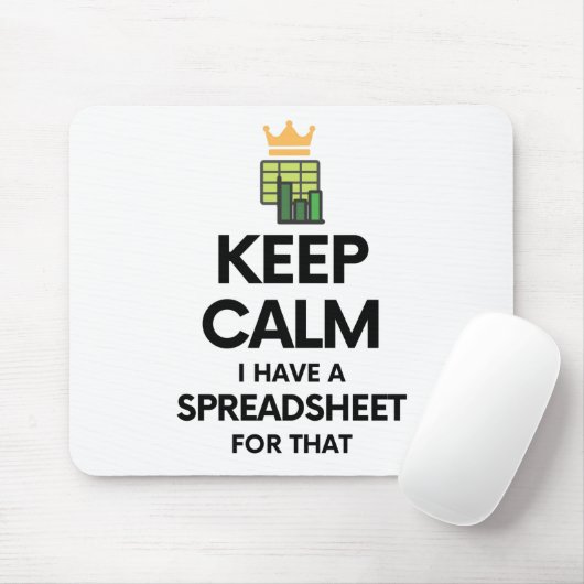 Ruhe behalten habe ich dafür eine Tabelle - Spread Mousepad (Mit Mouse)