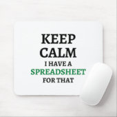 Ruhe behalten habe ich dafür eine Tabelle - Spread Mousepad (Mit Mouse)