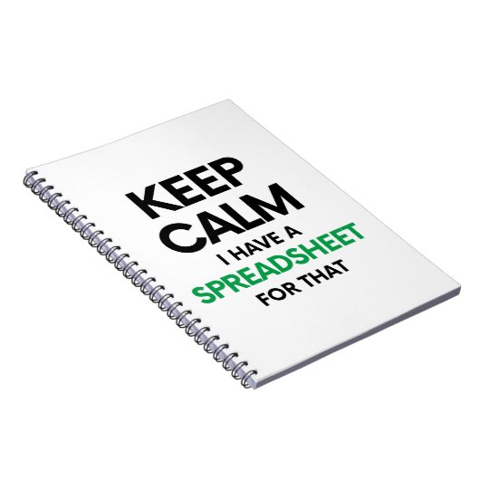 Ruhe behalten habe ich dafür eine Tabelle - Spread Notizblock (Rechte Seite)