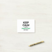 Ruhe behalten habe ich dafür eine Tabelle - Spread Post-it Klebezettel (Auf Schreibtisch)