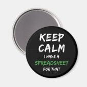 Ruhe behalten habe ich eine Tabelle für das - Exce Magnet (Vorderseite/Rückseite)