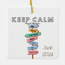 Ruhe behalten haben wir einen Projektplan dafür Keramikornament