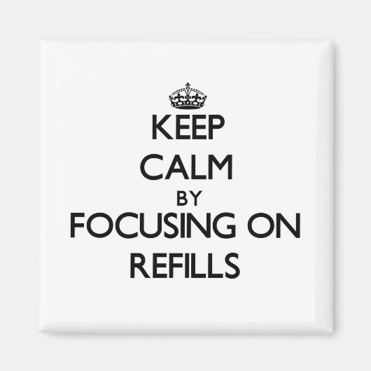 Ruhe behalten, indem der Schwerpunkt auf Nachfüllu Magnet (Vorne)