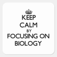 Ruhe behalten, indem man sich auf Biologie konzent