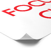 Ruhe behalten, indem man sich auf Chemie konzentri Poster (Ecke)