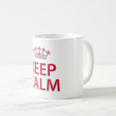 Ruhe behalten kaffeetasse (VorderseiteRechts)