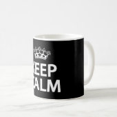 Ruhe behalten kaffeetasse (VorderseiteRechts)