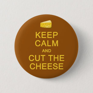 Ruhe behalten & Käsetaste ausschneiden Button