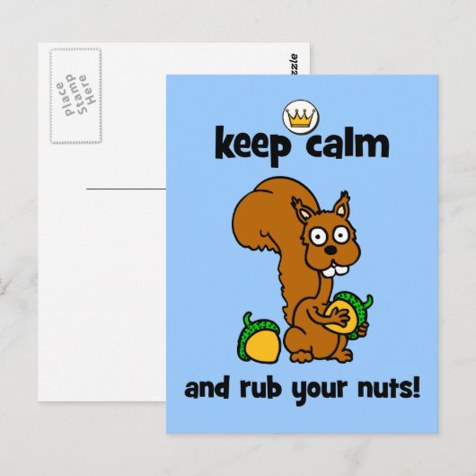 Ruhe behalten postkarte (Vorne/Hinten)