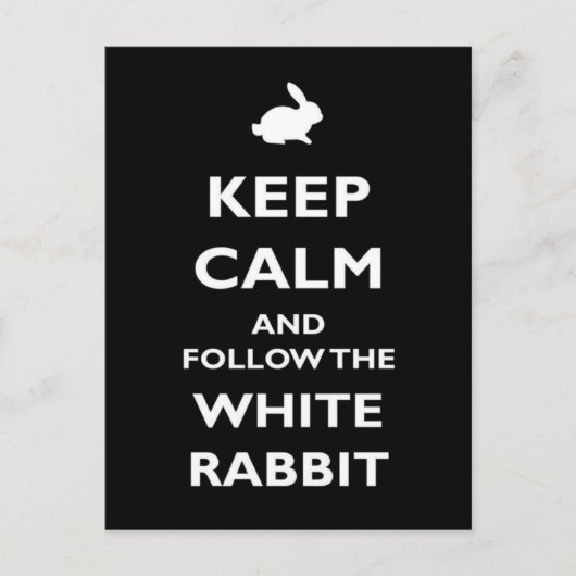 Ruhe behalten postkarte (Vorderseite)