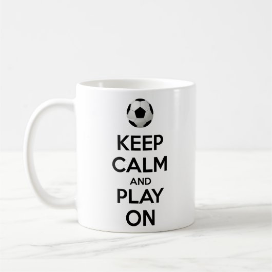 Ruhe behalten und abspielen kaffeetasse (Links)