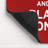 Ruhe behalten und abspielen mousepad (Ecke)