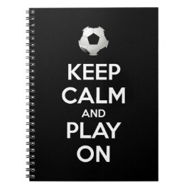 Ruhe behalten und abspielen notizblock