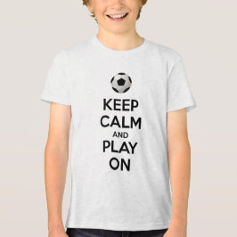 Ruhe behalten und abspielen Tri-Blend shirt