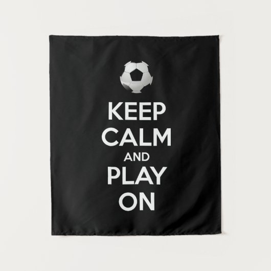 Ruhe behalten und abspielen wandteppich (Vorderseite)