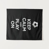 Ruhe behalten und abspielen wandteppich (Vorderseite (Horizontal))